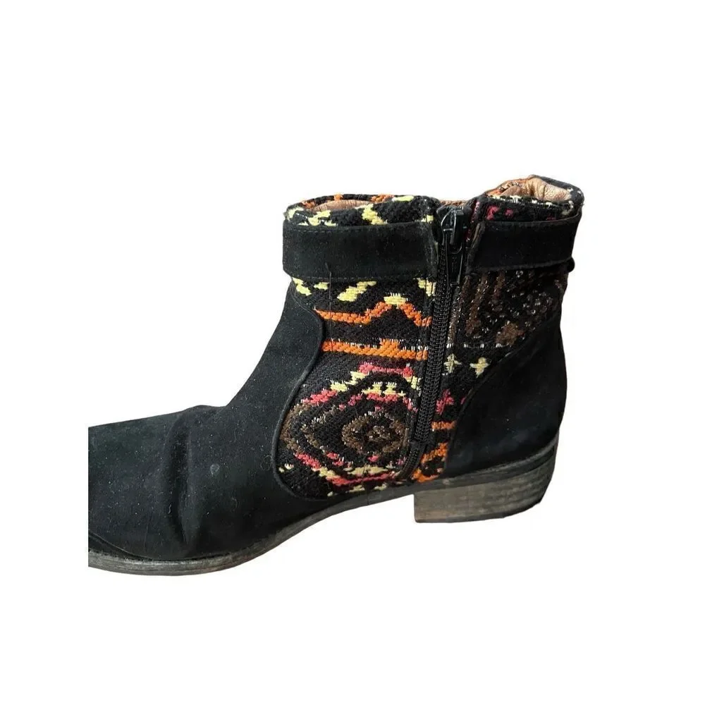 Desigual boho suede ankle boots